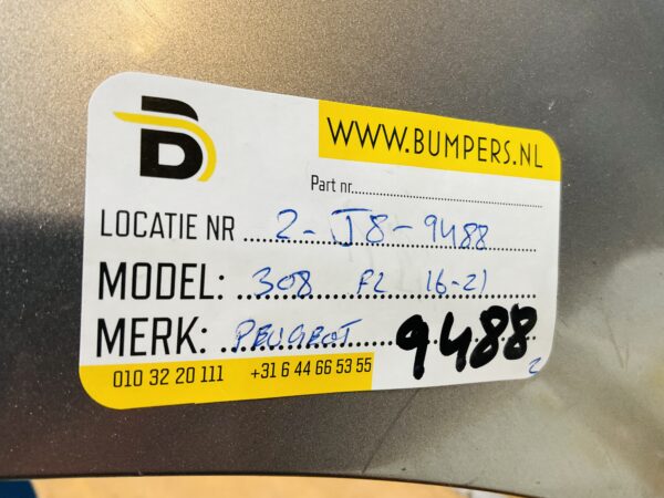 BUMPER Peugeot 308 Facelift 2016-2021 VOORBUMPER 2-J8-9488z