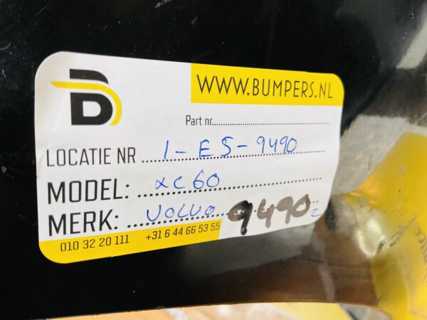 BUMPER Volvo XC60 kls VOORBUMPER 1-E5-9490z