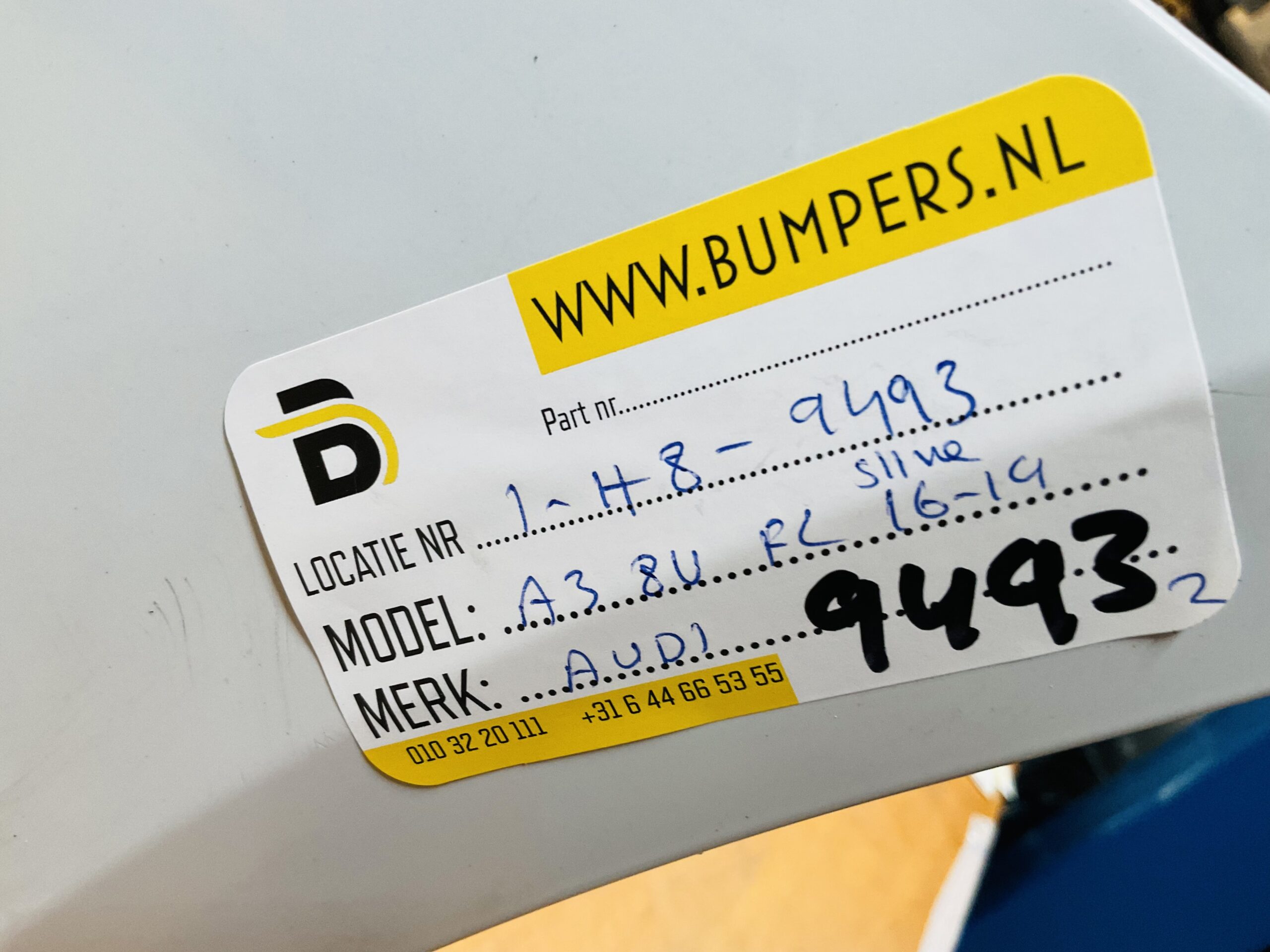 BUMPER Audi A3 8V Sline S-Line Facelift kls 4xpdc 2016-2019 VOORBUMPER 1-H8-9493z