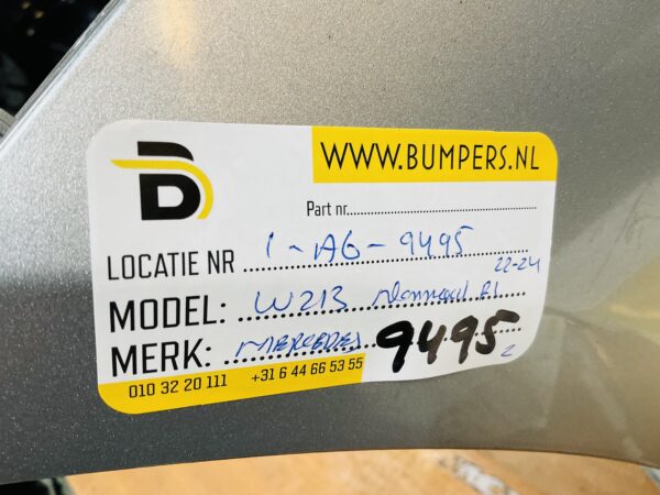 BUMPER Mercedes E Klasse W213 Normaal Facelift 6xpdc 2022-2024 VOORBUMPER 1-A6-9495z