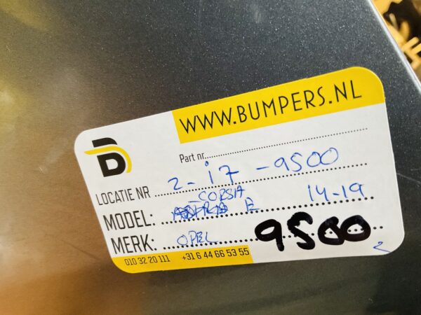 BUMPER Opel Corsa E 4xpdc 2014-2019 VOORBUMPER 2-i7-9500z
