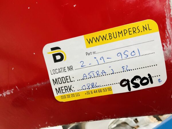 BUMPER Opel Astra J Facelift 2011-2014 VOORBUMPER 2-i9-9501z