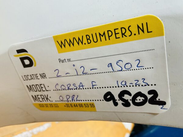 BUMPER Opel Corsa F  4xpdc 2019-2024 VOORBUMPER 2-i2-9502z