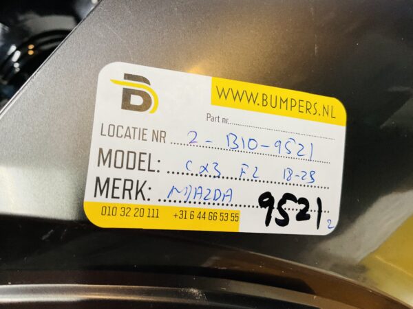BUMPER Mazda CX3 Facelift  2018-2023 VOORBUMPER 2-B10-9521z