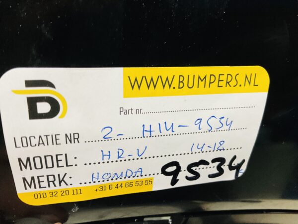 BUMPER Honda HRV HR-V 2014-2018 VOORBUMPER 2-H14-9534z