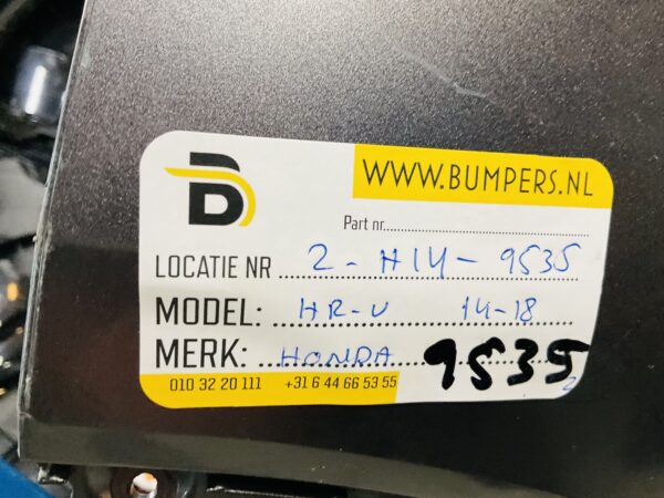 BUMPER Honda HRV HR-V 2xpdc 2014-2018 VOORBUMPER 2-H14-9535z