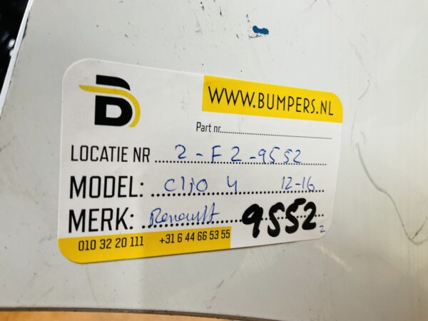 BUMPER Renault Clio 4  2012-2016 VOORBUMPER 2-F2-9552z