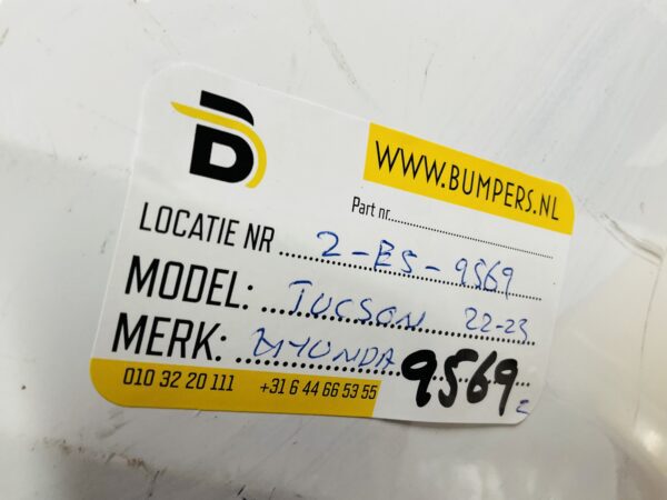 BUMPER Hyundai Tucson 4xpdc 2022-2023 VOORBUMPER 2-E5-9569z