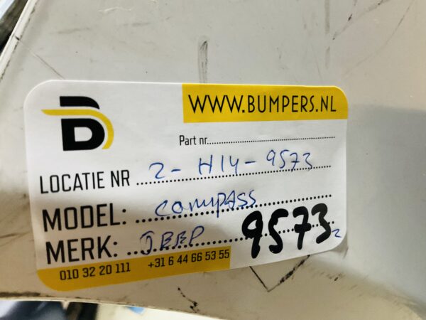 BUMPER Jeep Compass VOORBUMPER 2-H14-9573z