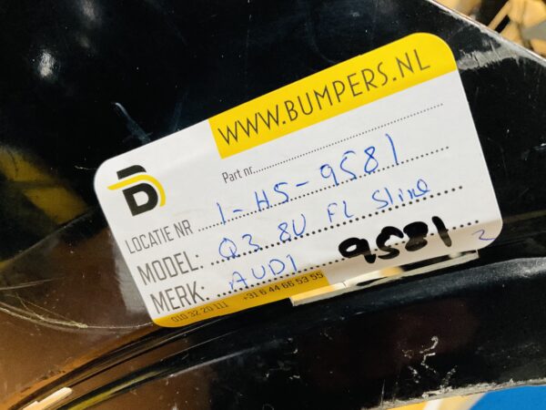 BUMPER Audi Q3 8u Sline S-Line Facelift kls 4xpdc 2011-2017 VOORBUMPER 1-H5-9581z