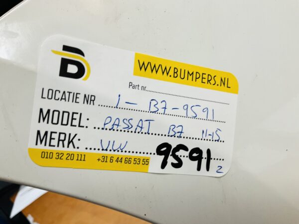 BUMPER Volkswagen Passat  4xpdc 2011-2015 VOORBUMPER 1-B7-9591z