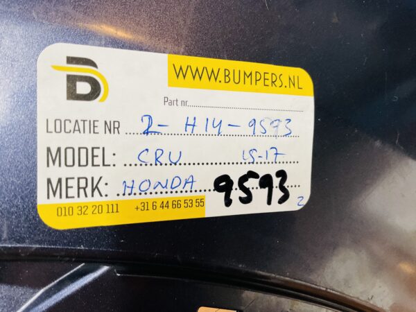 BUMPER Honda CRV CR-V kls 4xpdc 2015-2017 VOORBUMPER 2-H14-9593z