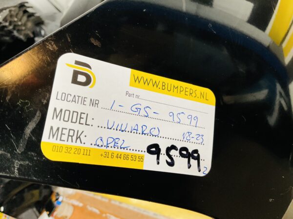 BUMPER Opel Vivaro 2018-2023 VOORBUMPER 1-G5-9599z