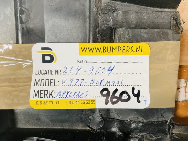 Onderplaat Mercedes W177 Normaal A1778851400 Bumperlip 2-L4-9604T
