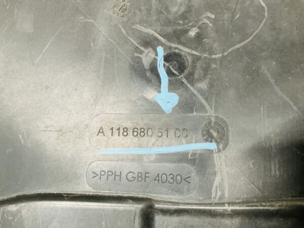 Onderplaat Mercedes W118 CLA 2019-2024 A1186805100 Bumperlip 2-L4-9609T