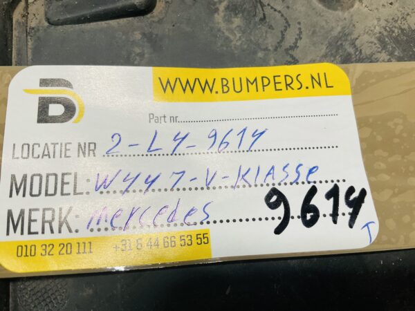 Onderplaat Mercedes W447 V-Klasse V Klasse A4478850036 Bumperlip 2-L4A-9614T
