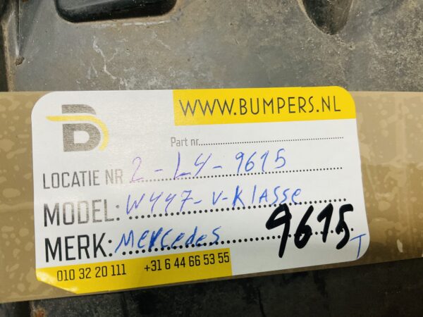 Onderplaat Mercedes W447 V-Klasse V Klasse A4478856400 Bumperlip 2-L4-9615T