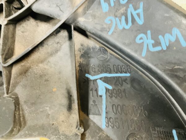 Onderplaat Mercedes W176 AMG 2012-2019 A1768850036 Bumperlip 2-L4f-9627T