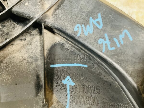 Onderplaat Mercedes W176 AMG 2012-2019 A1768850036 Bumperlip 2-L4f-9628T