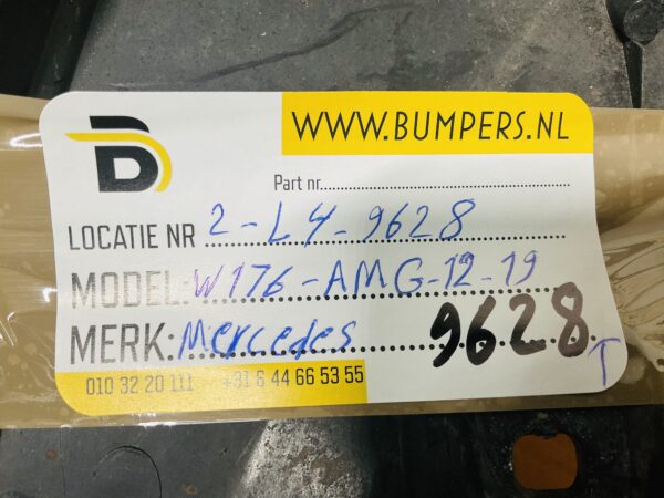 Onderplaat Mercedes W176 AMG 2012-2019 A1768850036 Bumperlip 2-L4f-9628T