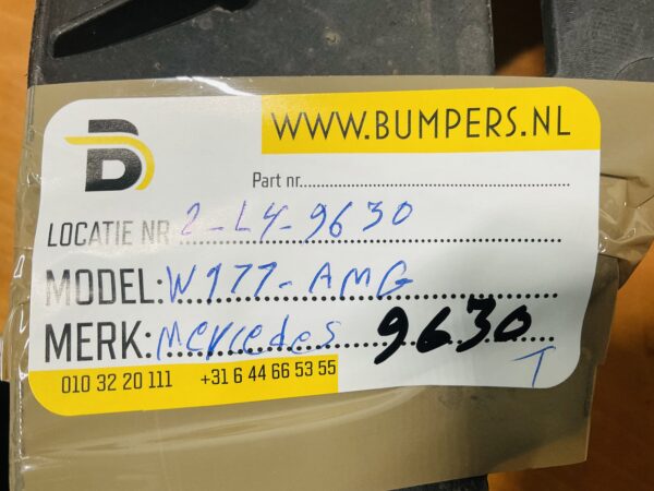 Onderplaat Mercedes W177 AMG A1778854900 Bumperlip 2-L5B-9630T