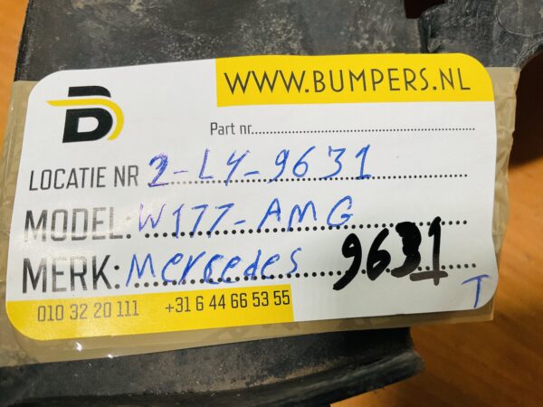 Onderplaat Mercedes W177 AMG A1778854900 Bumperlip 2-L5A-9631T