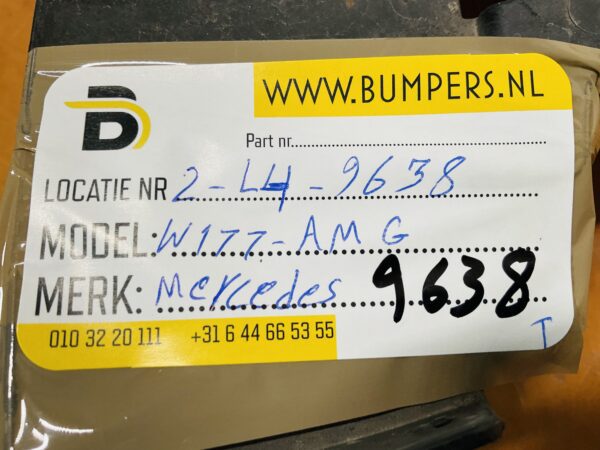 Onderplaat Mercedes W177 AMG A1778854900 Bumperlip 2-L4-9638T