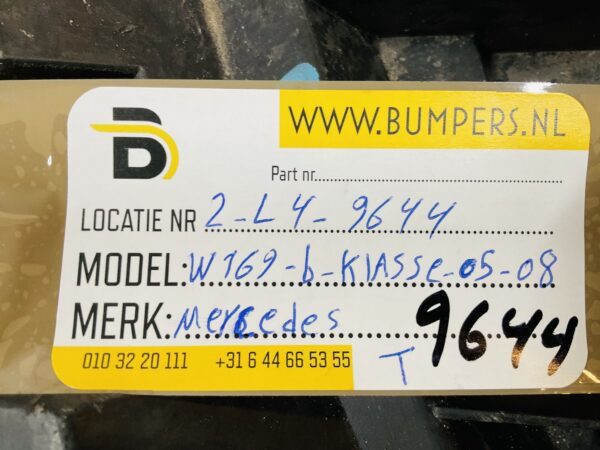 Onderplaat Mercedes B Klasse W169 1698850136 Bumperlip 2-L4-9644T