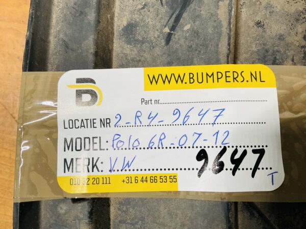 Onderplaat Volkswagen Polo 6R 6RO805915C Bumperlip 2-R4-9647T