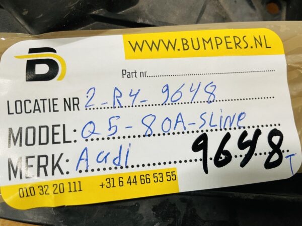 Onderplaat Audi Q5 Sline S-Line 80A807233H Bumperlip 2-R4-9648T