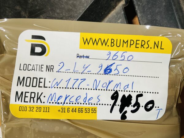 Onderplaat Mercedes A Klasse W177 Normaal A1778851400 Bumperlip 2-L3-9650T