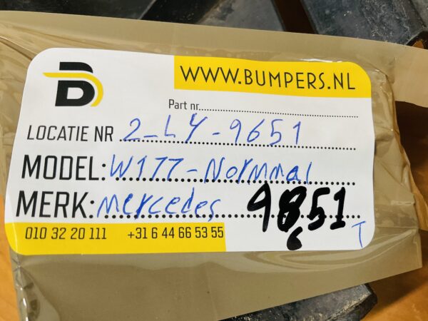 Onderplaat Mercedes A Klasse W177 Normaal A1778851400 Bumperlip 2-L5B-9651T