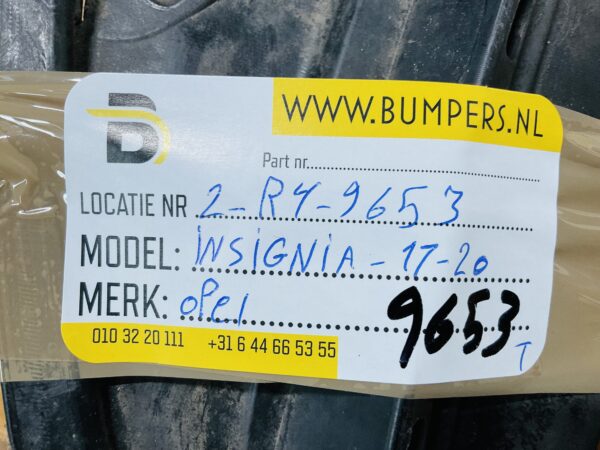 Onderplaat Opel Insignia  39077261 Bumperlip 2-R4-9653T