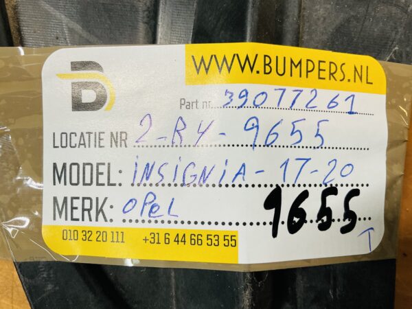 Onderplaat Opel Insignia  39077261 Bumperlip 2-R4-9655T