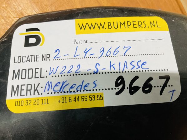 Onderplaat Mercedes S Klasse W222  A2225200323 Bumperlip 2-L4-9667T