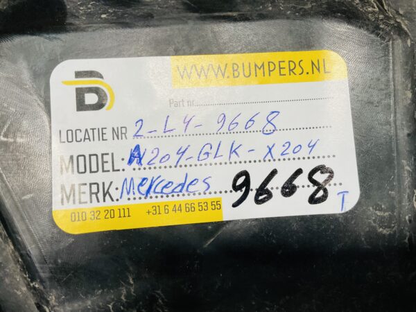 Onderplaat Mercedes GLK A204 A2045201523 Bumperlip 2-L3B-9668T