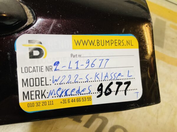 Zijskirt Mercedes S Klasse W222 A2226981954 Links Dorpel 2-L1-9677T