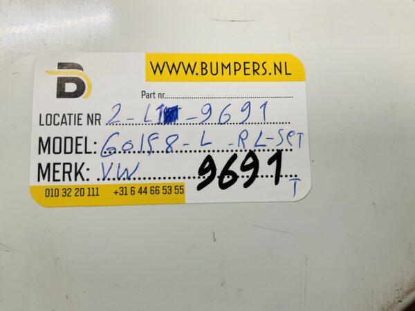 Zijskirt Volkswagen Golf 8 R20 5H0853493B Links Dorpel 2-L1-9691T