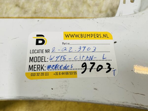 Zijscherm Mercedes W415 Citan A4158810102 Scherm Links 2-Q2-9703T