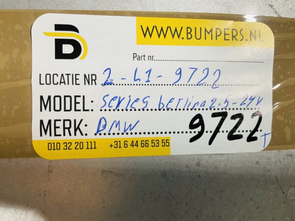 Zijskirt BMW 5 Serie E60 E6022944911 Links Dorpel 2-L1-9722T