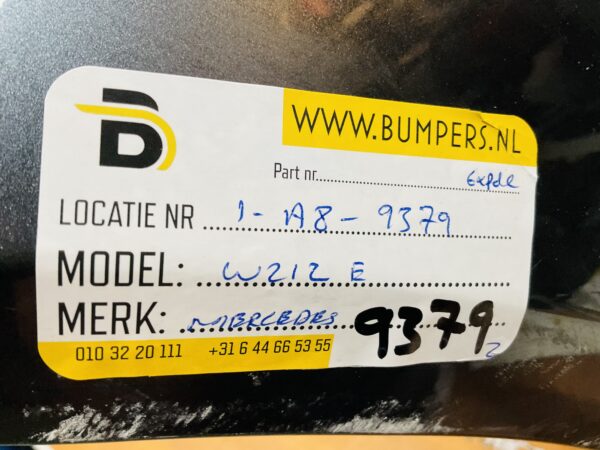 BUMPER Mercedes E Klasse W212 6xpdc 2008-2012 VOORBUMPER 1-A6-9379z