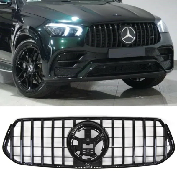 Grill Mercedes GLE W167 C167 GT PANAMERICANA AMG Gril BLACK 2018-2023
