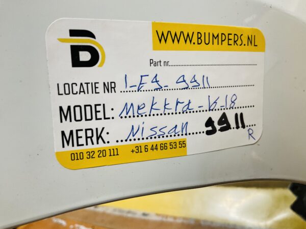 BUMPER Nissan Micra K14 2016-2018 ACHTERBUMPER 1-E9-9911R