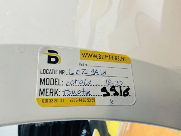 BUMPER Toyota Corolla  2018-2020 ACHTERBUMPER 1-E7-9916R