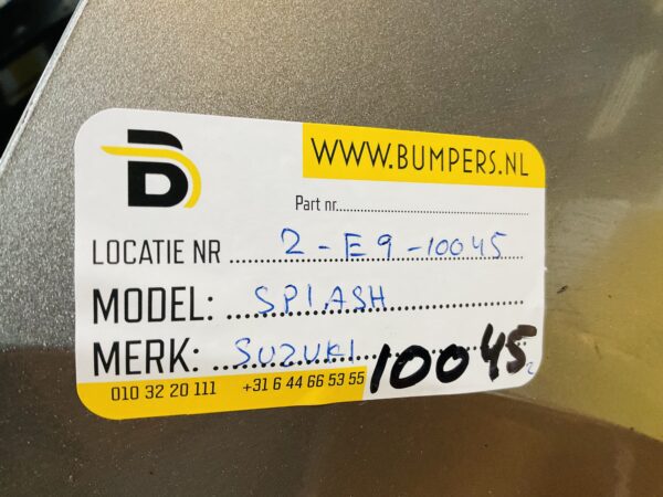 BUMPER Suzuki Splash  VOORBUMPER 2-E9-10045z