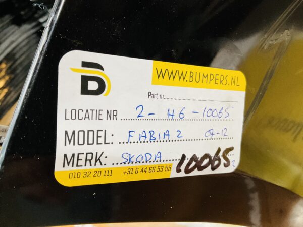 BUMPER Skoda Fabia 2  2007-2012 VOORBUMPER 2-H6-10065z