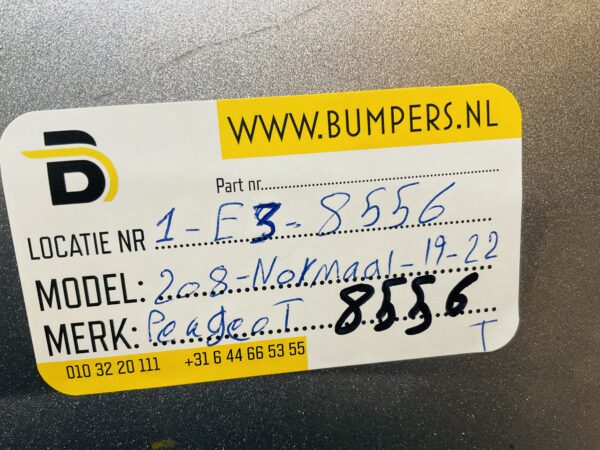 Bumper Peugeot 208 Normaal 2019-2023 Achterbumper 1-E3-8556R