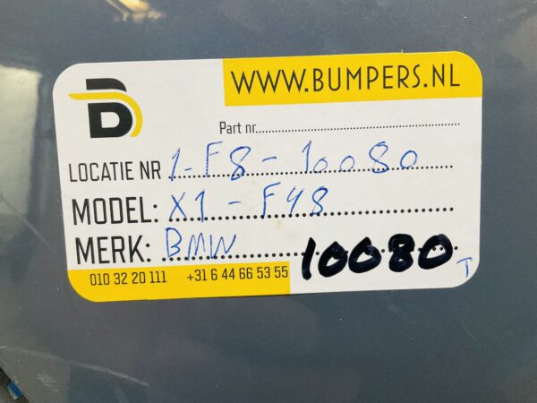 Bumper BMW X1 F48  MPakket M-Pakket 511280758 Achterbumper 1-F8-10080T