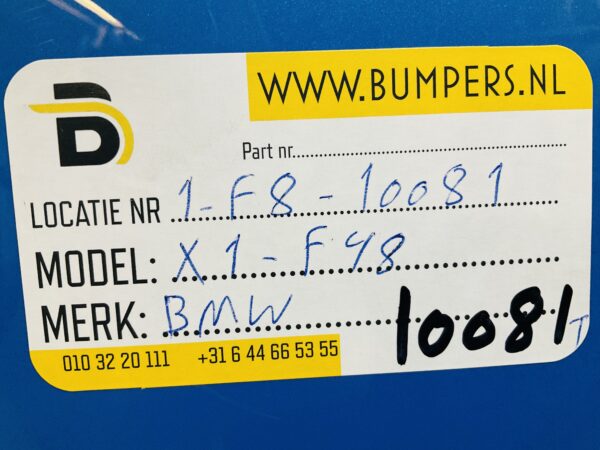 Bumper BMW X1 F48  MPakket M-Pakket 511280758 Achterbumper 1-F8-10081T