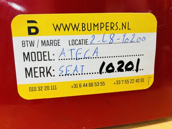 Bumperlip Seat Ateca FR Sport 57580503A Voorbumperlip Spoiler 2-L8-10201T